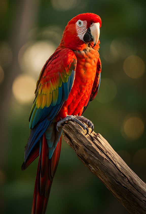 Parrot Metal Poster – Vivid Majesty of the Rainforest