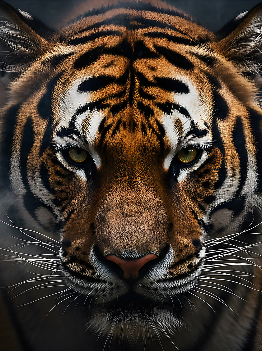 Tiger Metal Poster – Sovereign Gaze of the Wild