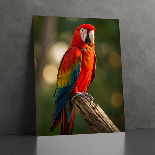 Parrot Metal Poster – Vivid Majesty of the Rainforest